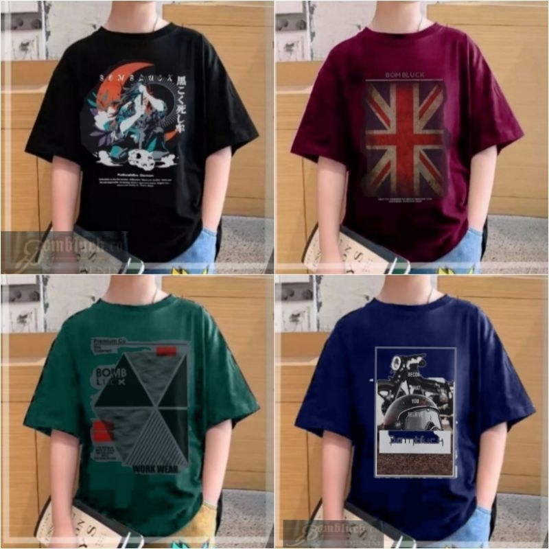 kaos umur 10-15 tahun kaos anak laki laki baju anak tanggung