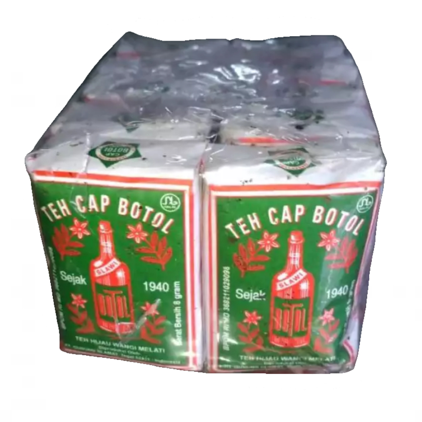 

Teh Hijau Wangi Melati 10 Pcs Teh Cap Botol 8 gram