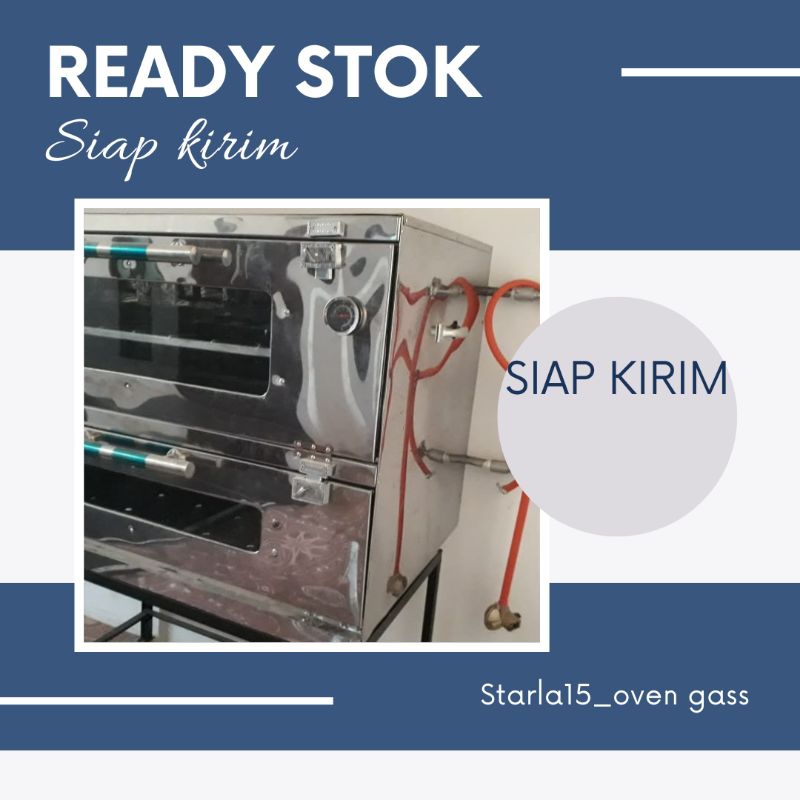 OVEN GAS PREMIUM, BAHAN STAINLESS, ANTI KARAT, UKURAN 90X55 , DUA PINTU API ATAS BAWAH