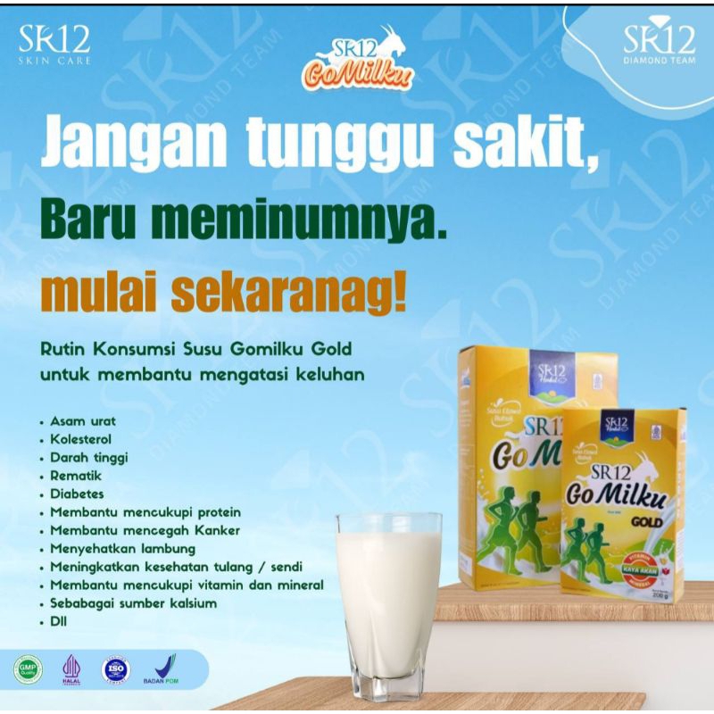 

GOMILKU GOLD SR12 susu kambing etawa premium 200g