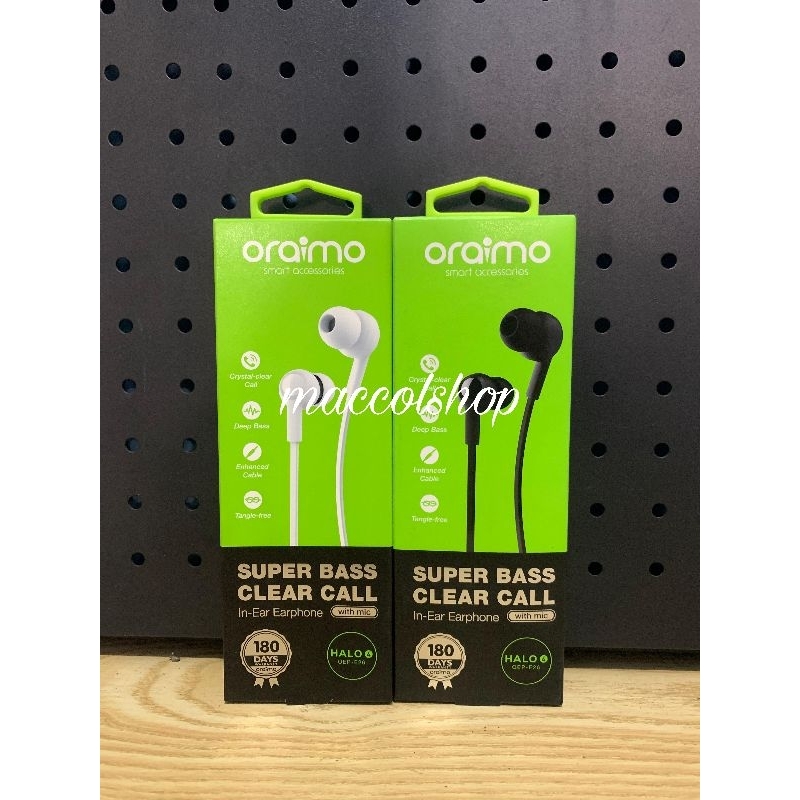 Headset Oraimo Wired Hallo 4 Super Bass In-Ear Earphone Universel 3.5mm OEP-E26