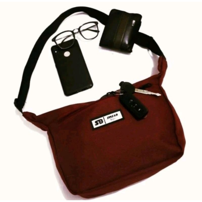 Slingbag Pria SB SS Premium/Tas Selempang pria-Tas Visval