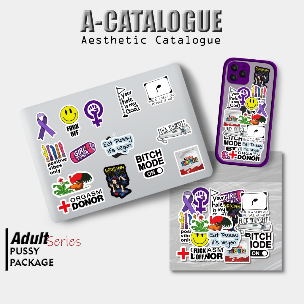 

Sticker Aesthetic Catalogue Waterprooft Compilation Hypebeast Adult I8+ Icon Logo || PU55Y