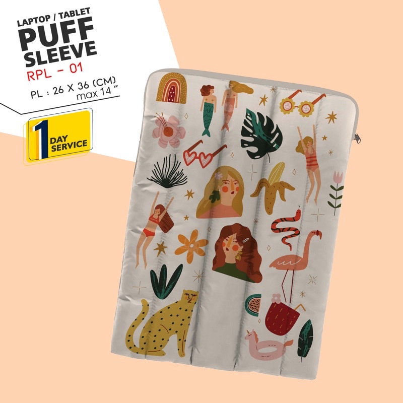 1212 COD PUFFY LAPTOP SLEEVE  LAPTOP SLEEVE  PUFFY BAG