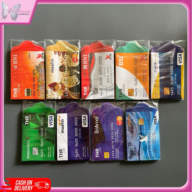 

10 pcs amplop lebaran ukuran medium motif bank langsung kirim
