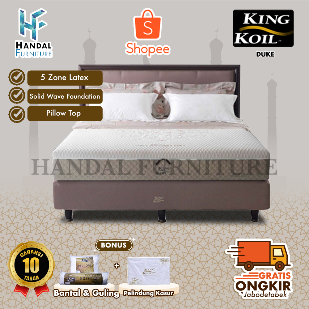 King Koil Set Kasur Spring Bed Duke