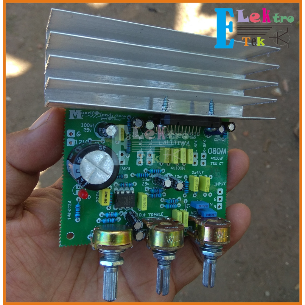 TERSEDIA KIT Power Amplifier SOUNDTONE TDA7388 200W 4x50w DC 12v NON CT 080 **
