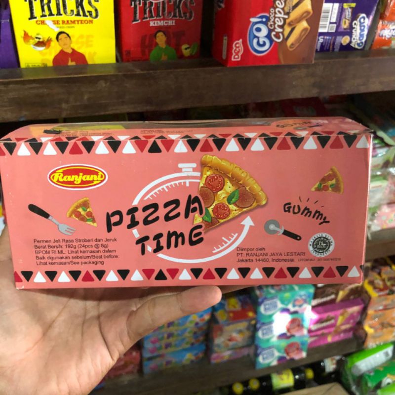 

permen lunak Pizza Time Gummy