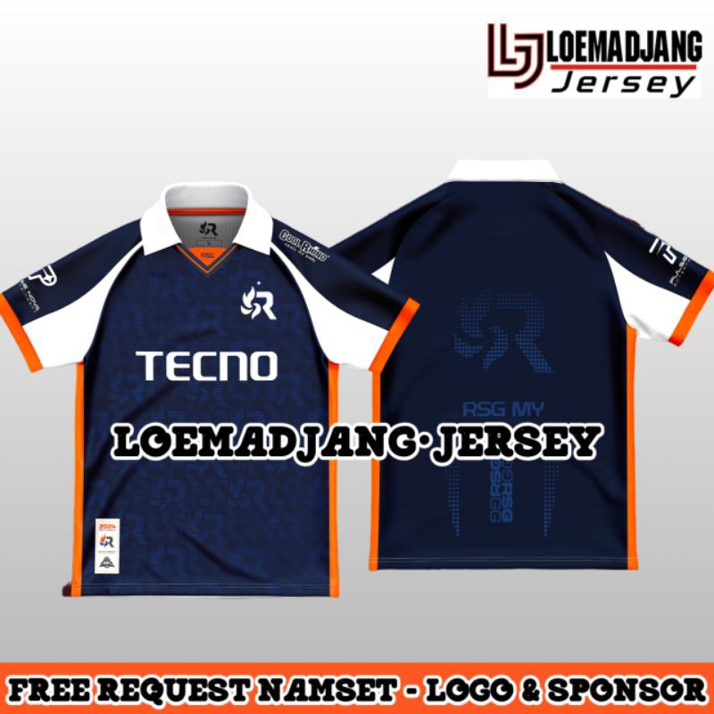 JERSEY KAOS GAMING TEAM RSG MALAYSIA E-SPORT TERBARU 2024