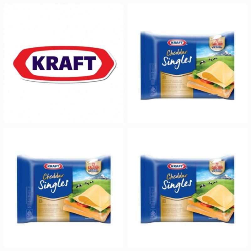 

Kraft Keju Cheddar Singles Isi 8 Slices 120 GR