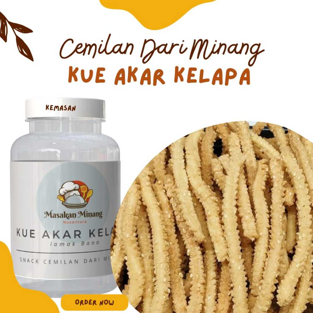 

Kue Akar Kelapa Khas Betawi 250 Gram