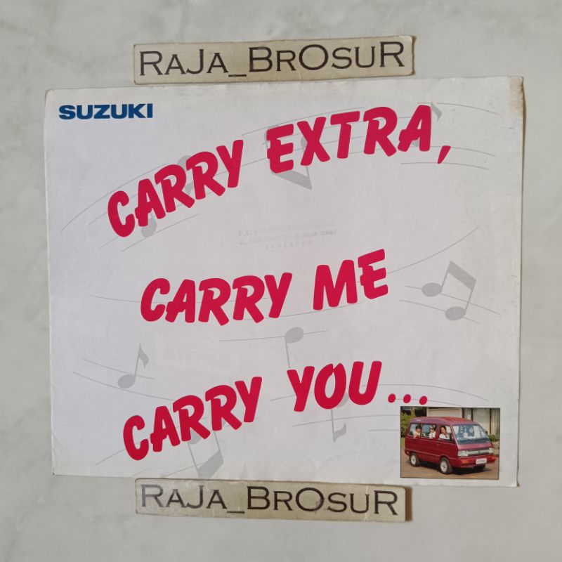 Poster brosur katalog leaflet jadul lawas Suzuki Super Carry Extra