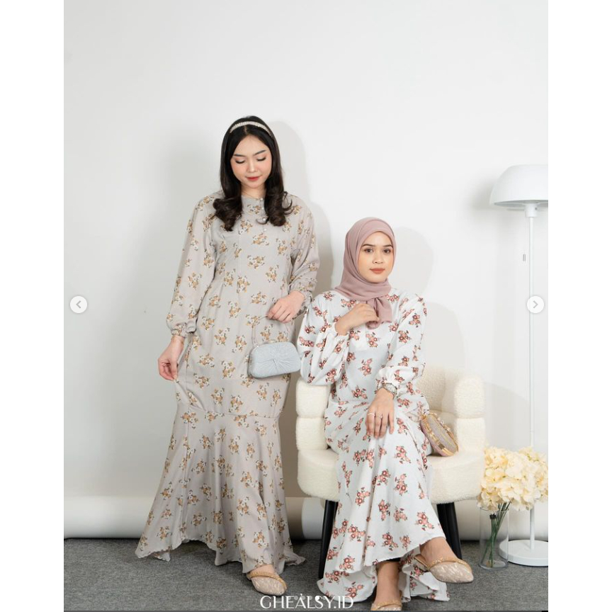 VILLAYA DRESS / Dress model duyung bunga