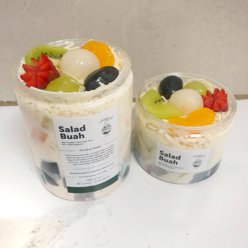 

-1 Salad Buah Kemasan Jar - kirim kurir GOSEND/GRAB/SHOPEE EXPRESS INSTANT saja