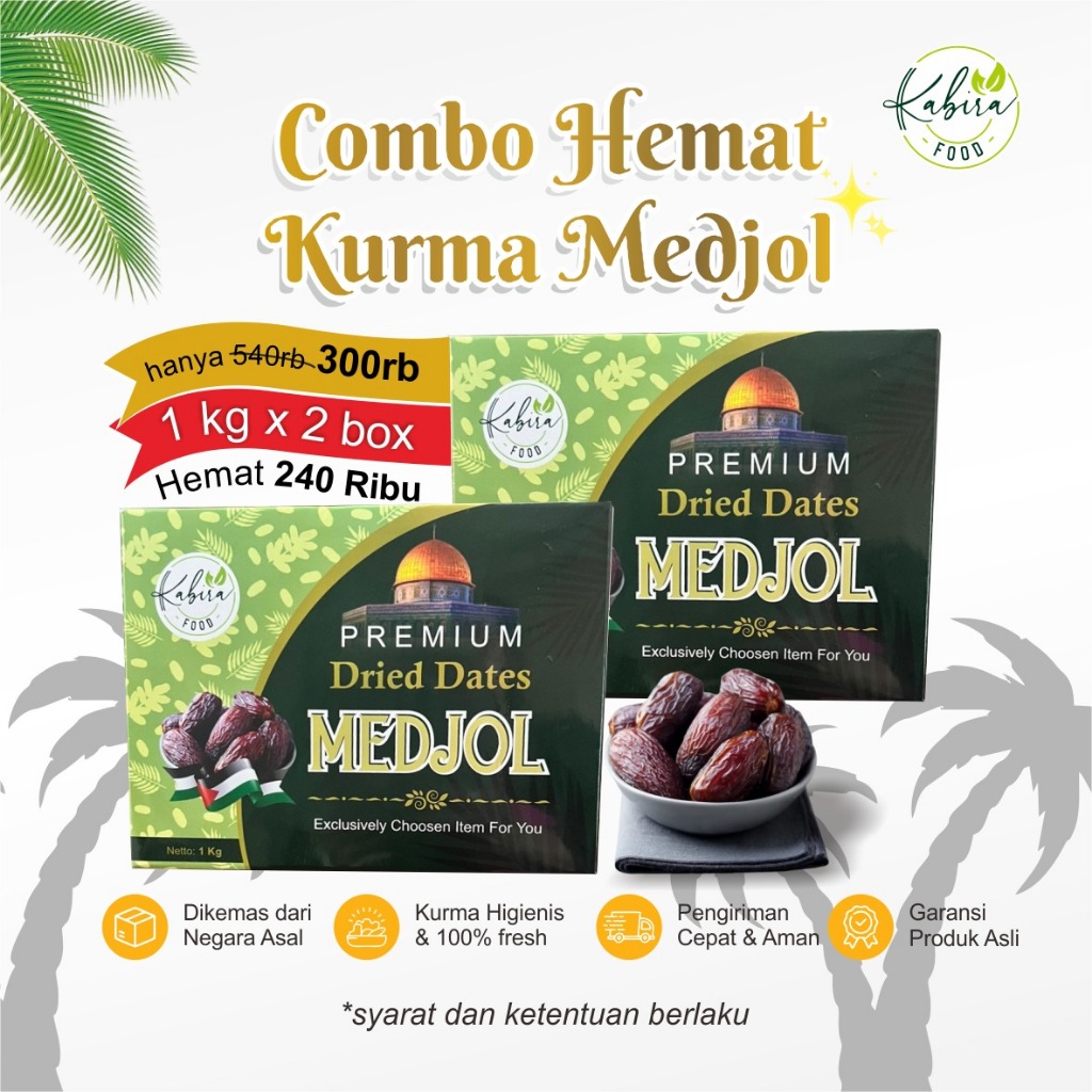 

Ruthob Rayan - Kurma Medjool 1 Kg Premium Dates Kabira