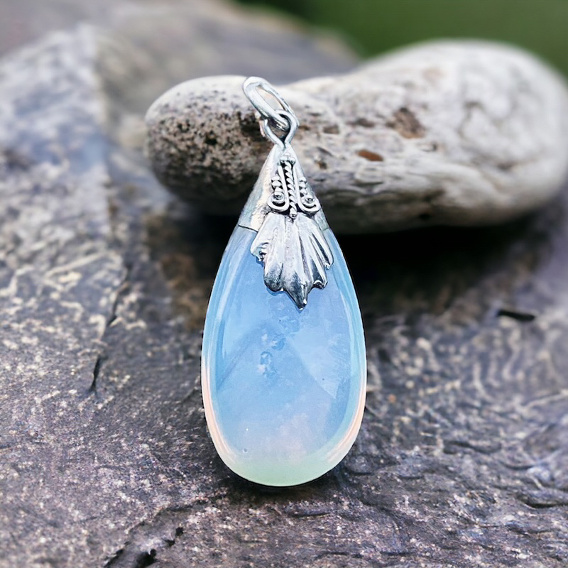 Angel Pendant Tear Drop - Sterling Silver 925