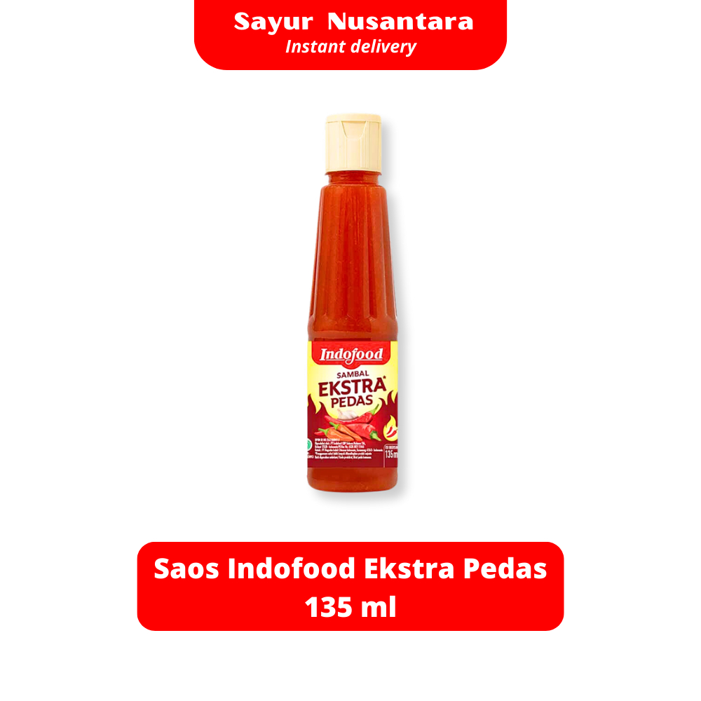 

Saos Indofood Ekstra Pedas 135 ml - Sayur Nusantara