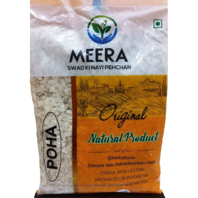 

Poha Meera / Rice Flakes Flattened Premium / Beras India Aval Avalakki