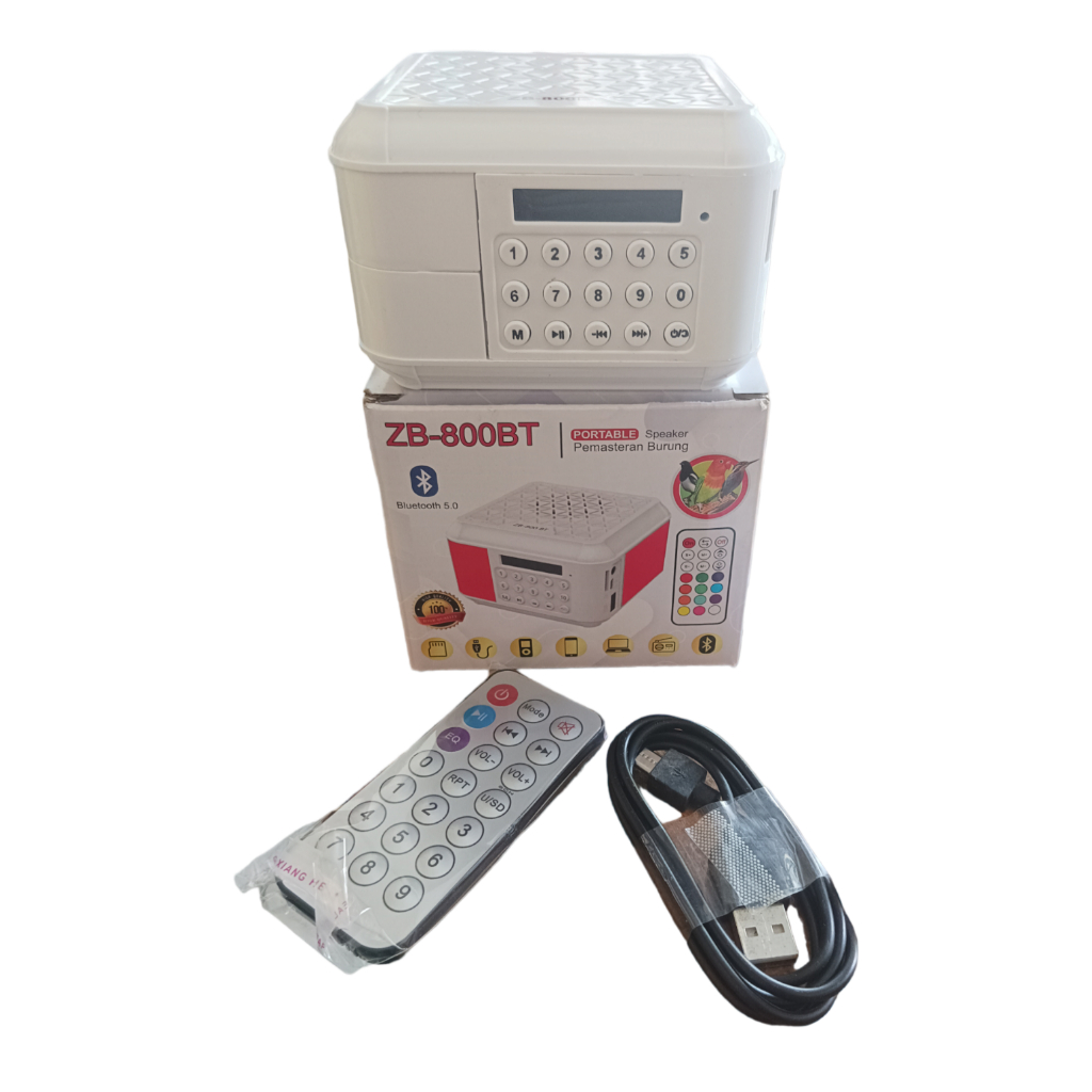 Speaker Music Box Bluetooth Zibi Tech Zb800bt Plus remote