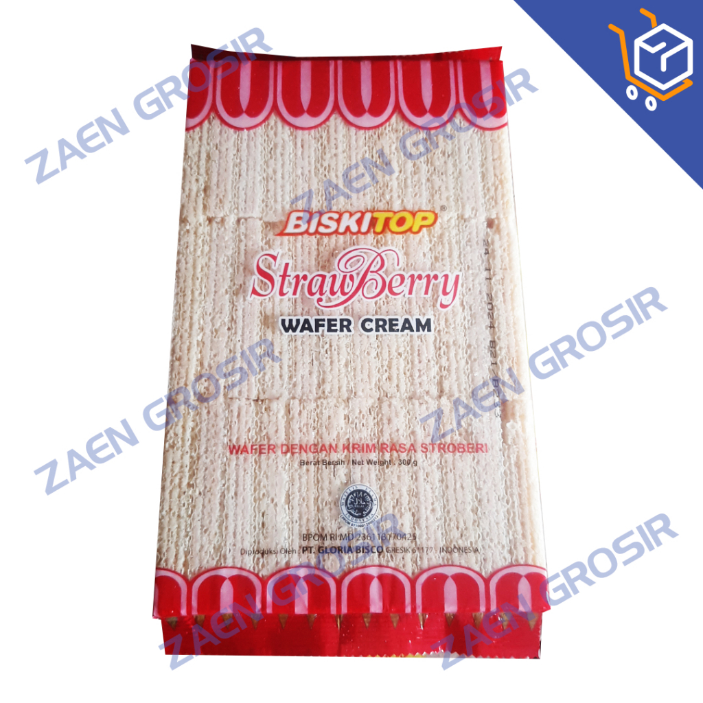 

BISKITOP STRAWBERRY WAFER CREAM 300g