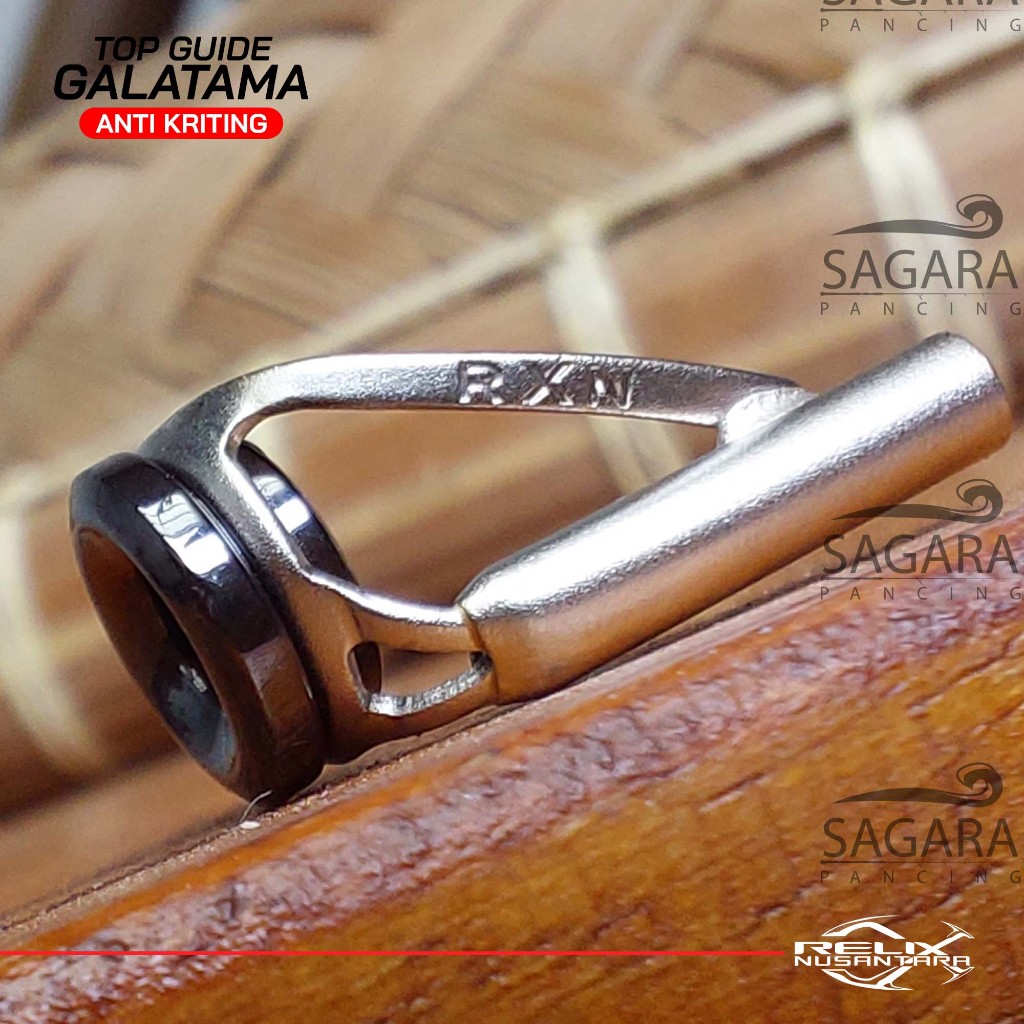 Top Guide Double Keramik Ring Guide Anti Keriting Joran Galatama Relix Nusantara Marit Ujung