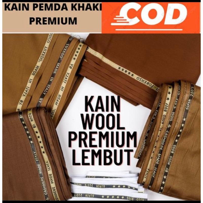 Kain Pemda Khaki/Kain Wool Premium/Seragam Pemda,Pns,Asn Premium