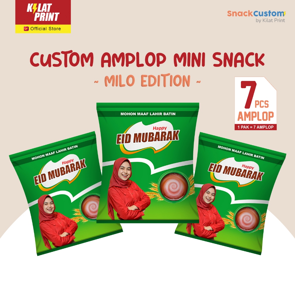 

Custom Amplop Snack Mini Lebaran Angpao THR Ala Milo