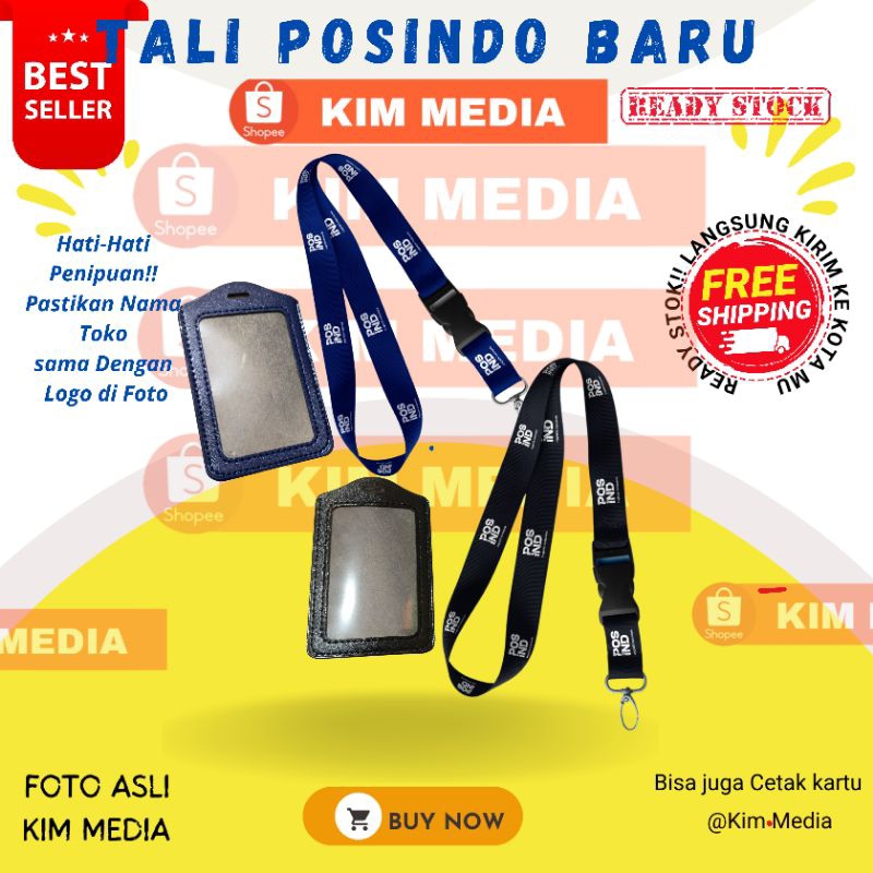 

Lanyard idcard POS INDONESIA BUMN TERBARU ECER ✅ full Printing