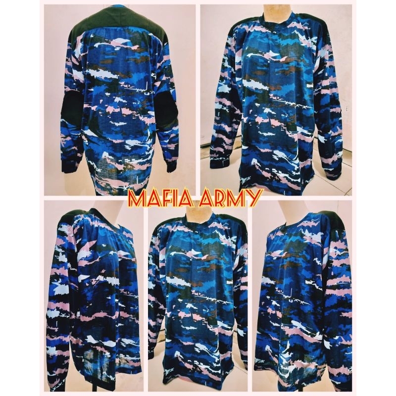 PROMO KAOS LORENG DECKER AU LENGAN PANJANG / KAOS LORENG TNI TERBARU / KAOS LORENG TERPOPULER / KAOS