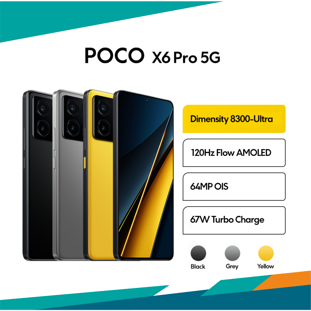 POCO X6 PRO 5G 12/512GB GARANSI RESMI