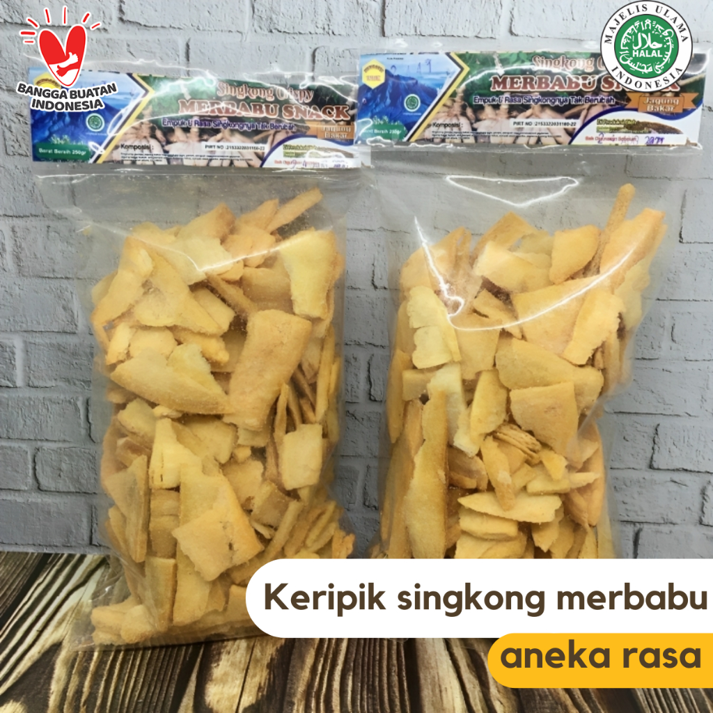 

Keripik Singkong MERBABU Crispy Singkong Merbabu Rasa Sapi Panggang Jagung Bakar BBQ Khas Semarang