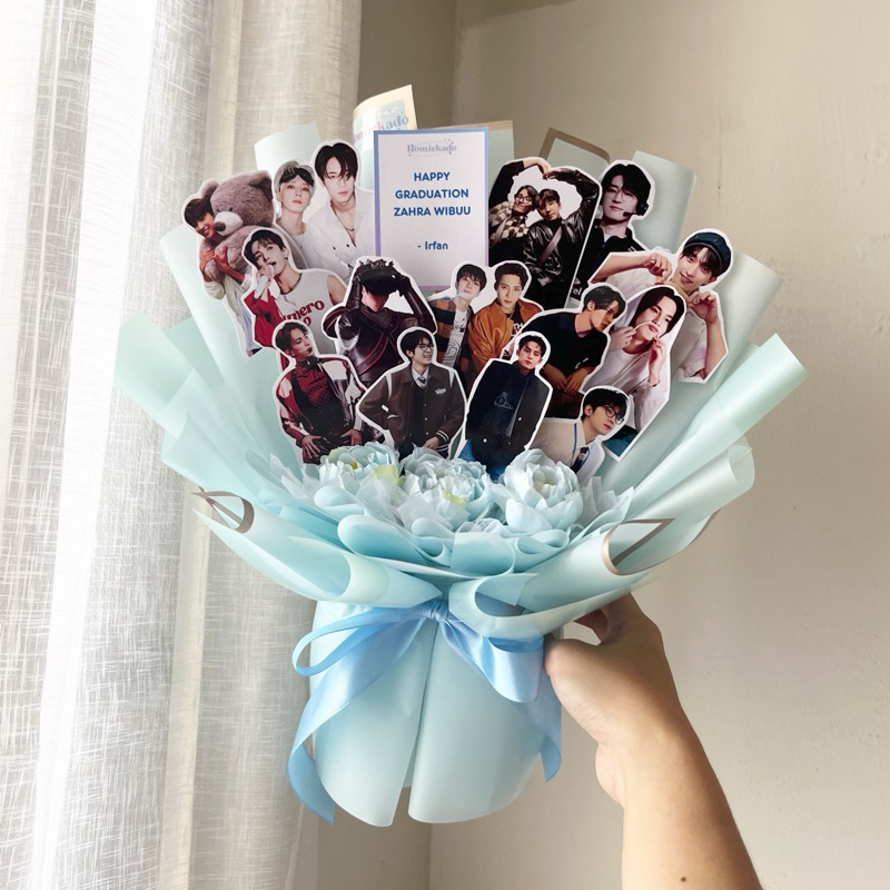 [CHAT SEBELUM CO] HOMIEKADO BUKET FOTO BOUQUET PHOTO KPOP NCT BTS SEVENTEEN bucket wisuda bunga pals