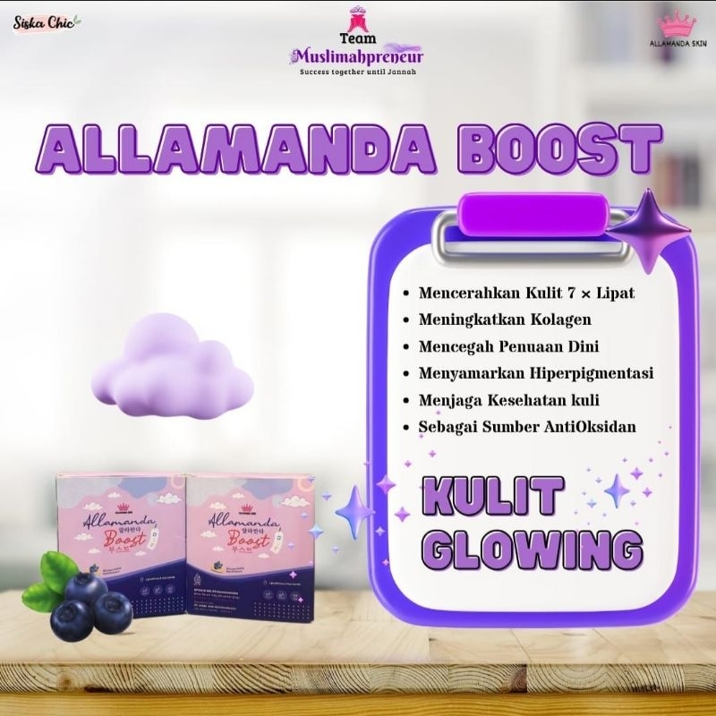 

COD ALLAMANDA BOOST MINUMAN COLLAGEN RASA BLUBERY