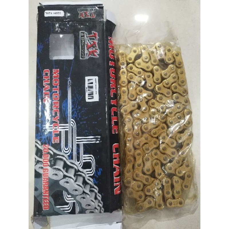 Rantai Motor Emas Gold Chain TSK 428H-140L 428 H 140 L TEBAL R15 Klx150 Vixion New Vixion Old Xabre 