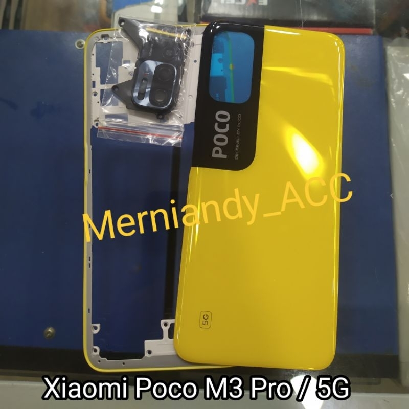 kessing hausing fullset Xiaomi Poco M3 Pro / 5G Backdor + Bazzel tutup mesin