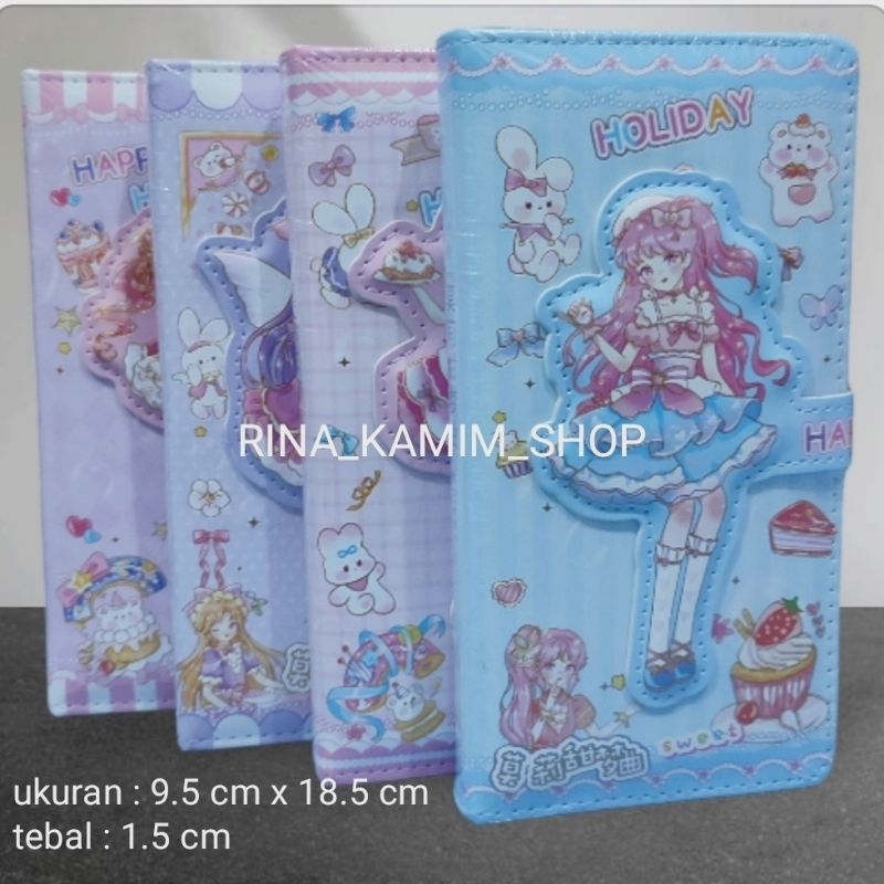 Buku catatan notebook gambar anime cewek