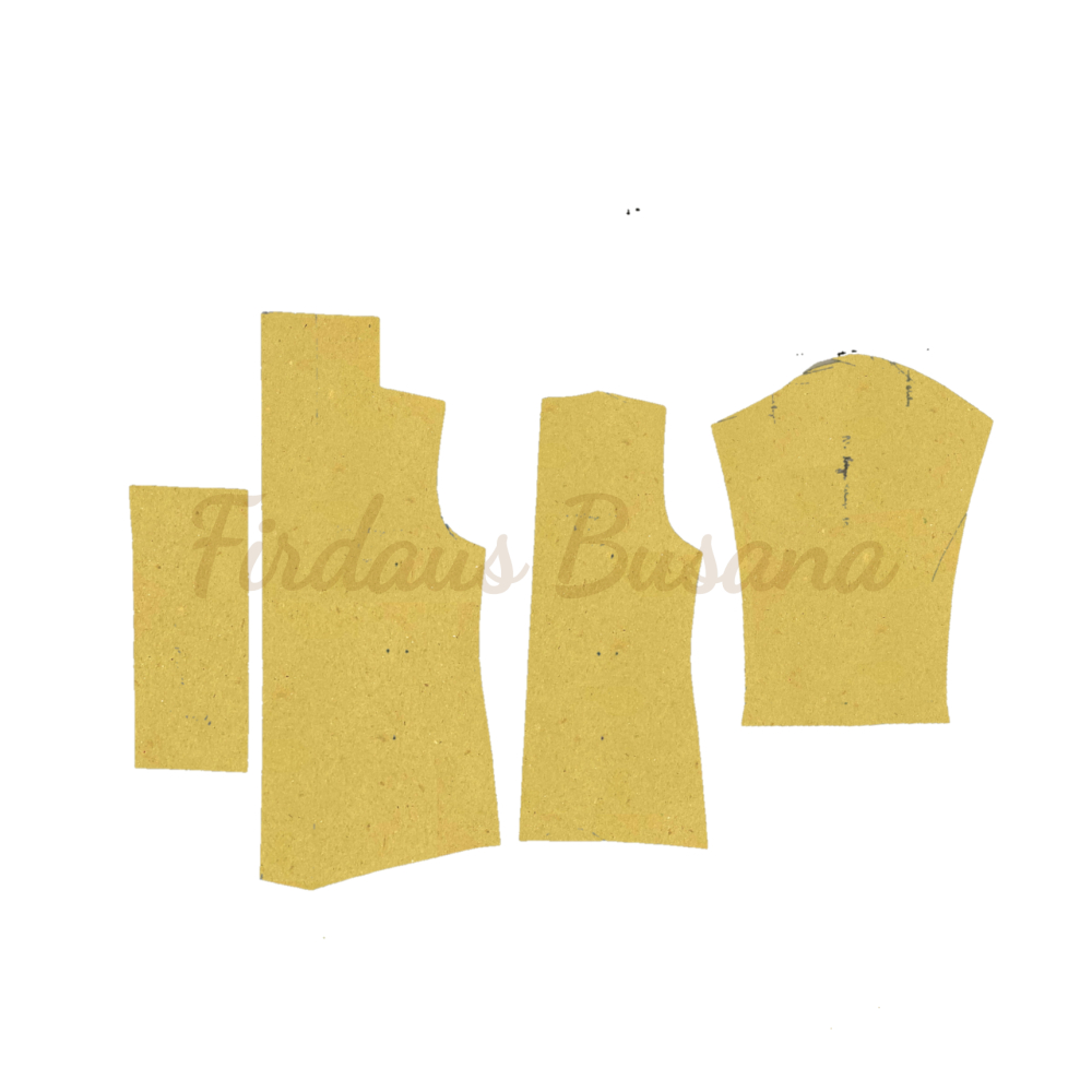 Partenzil Pola Kebaya Anak Kutu Pola Jahitan Firdaus Busana