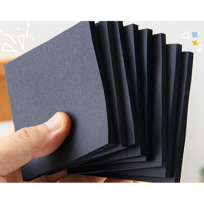 

Zumoo Sticky Note Black Hitam / DIY Kertas Memo Full Hitam 50 Lembar