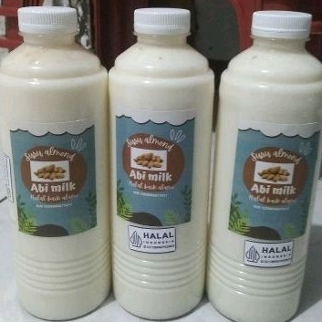 

susu almond 500ml ,1/2,liter,dkrm hangat2 tidak beku