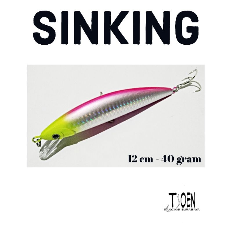 MINNOW CASTING SINKING 12CM 40G