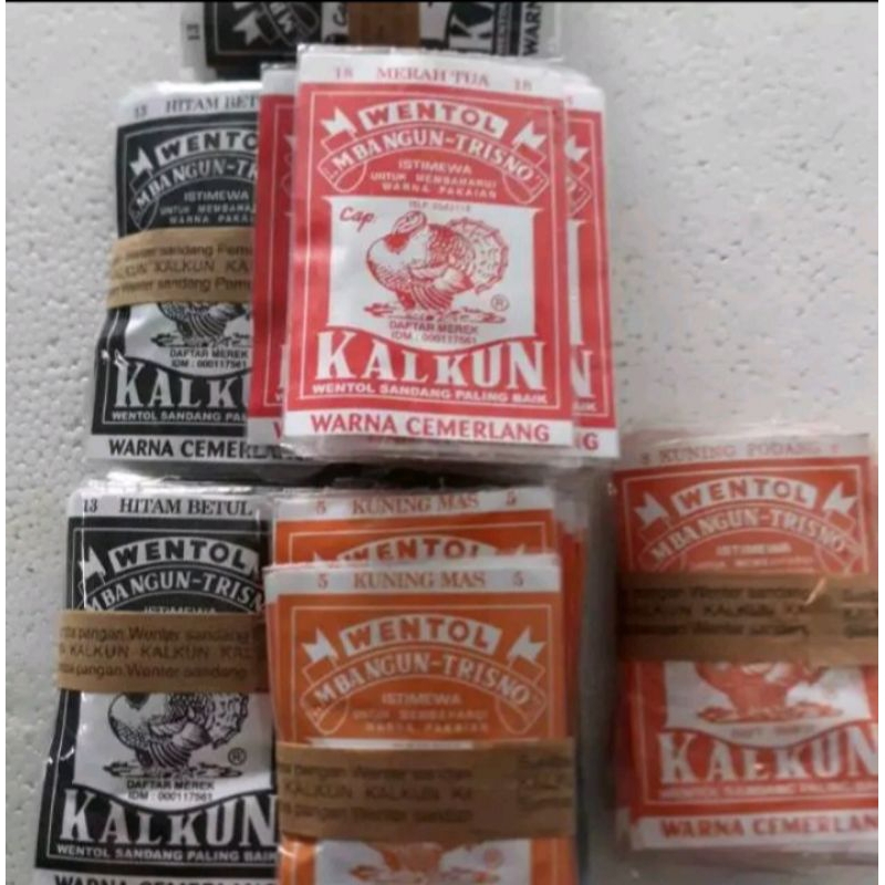 pewarna pakaian pewarna tekstil/ wenter cap kalkun