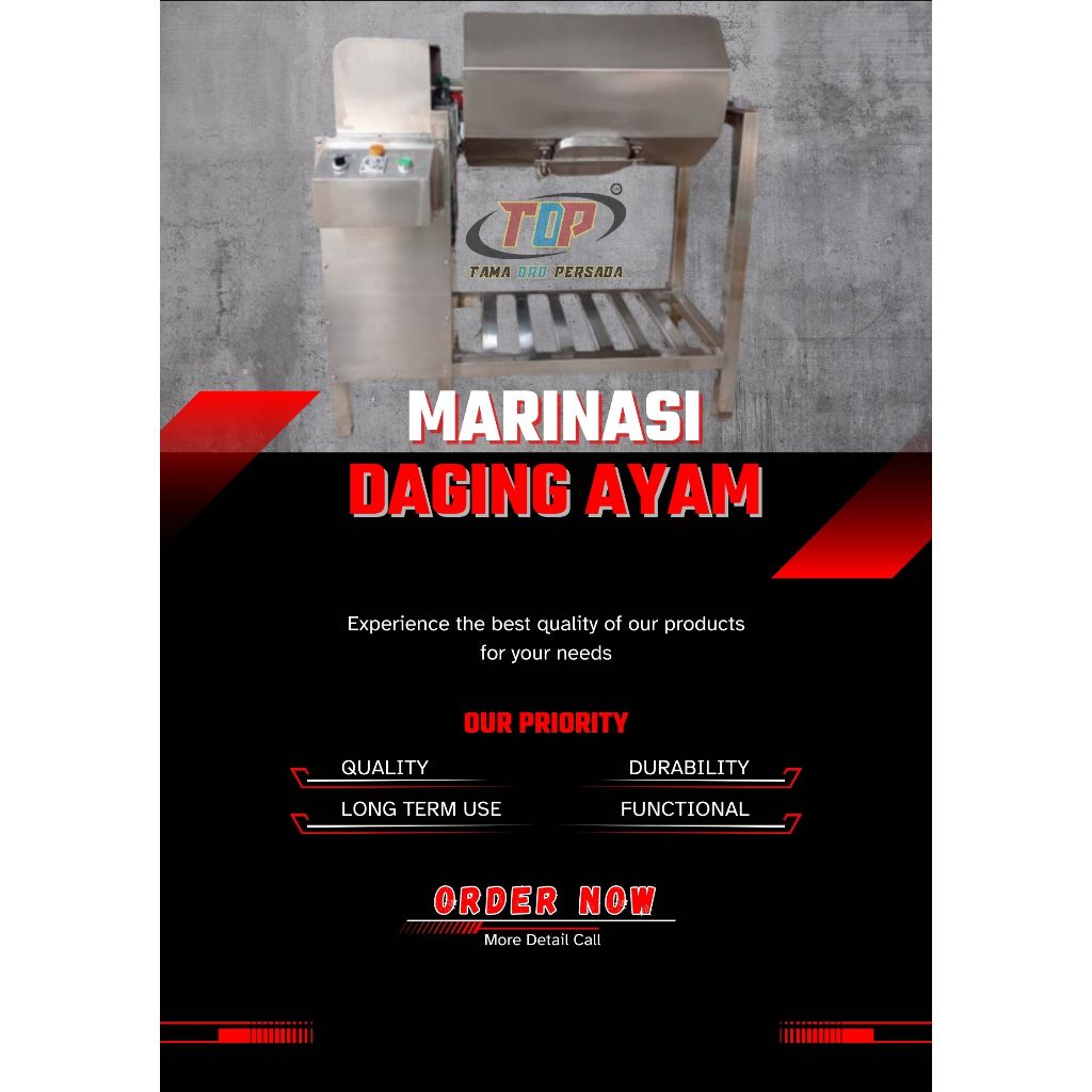 Mesin Marinasi Ayam - Marinasi Daging 10kg/Proses