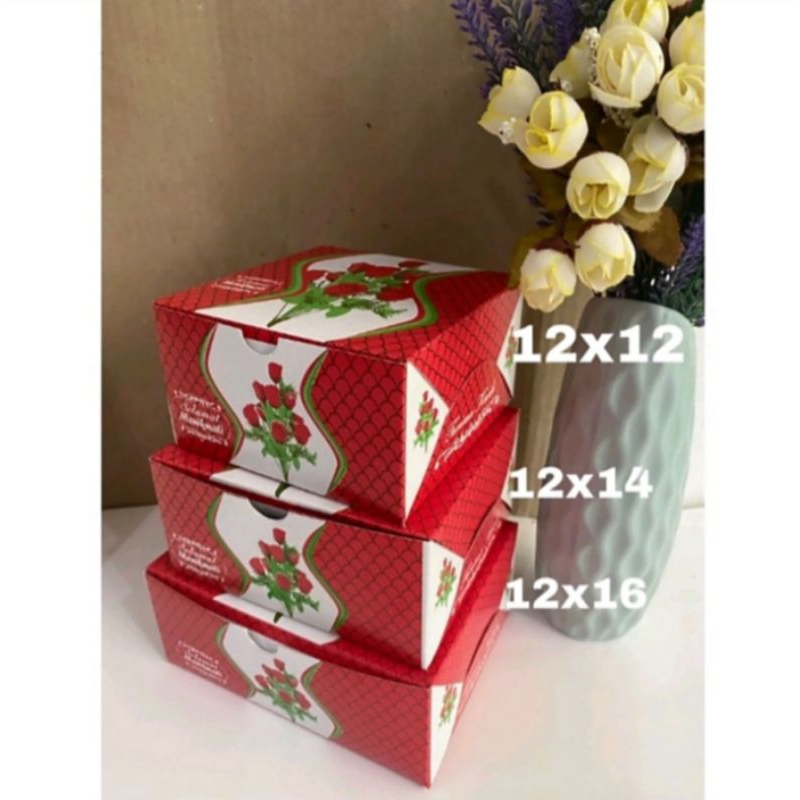 

DUS KUE/DUS SNACK/DUS HAJATAN UKURAN 12X12 12X14 12X16