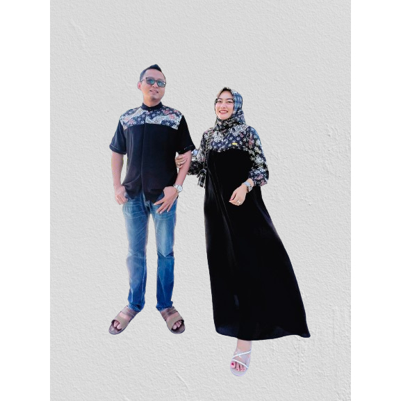 Baju Couple Gamis Pasangan Lebaran Terbaru Bahan SilkDior