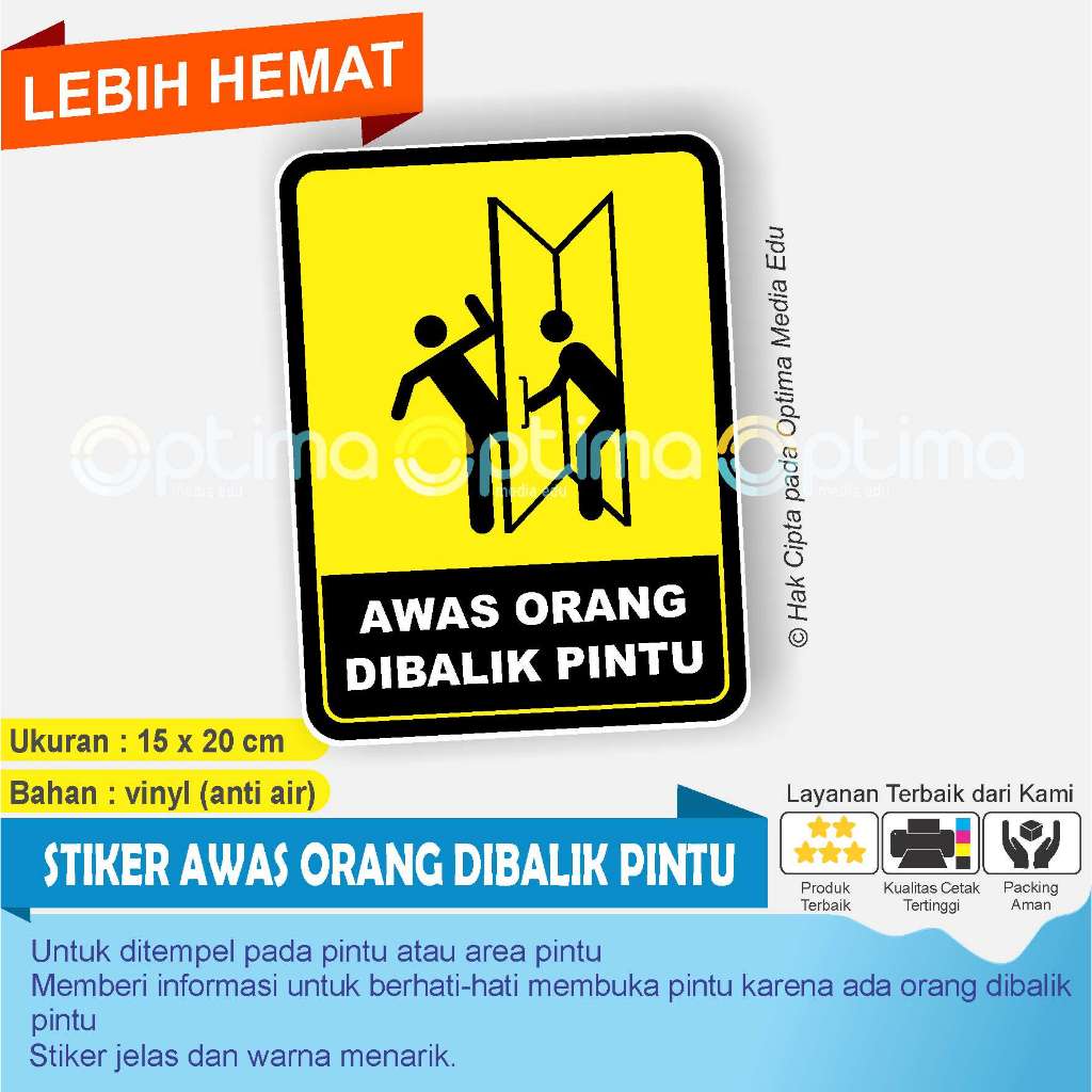 

CETAK STIKER AWAS ORANG DI BALIK PINTU