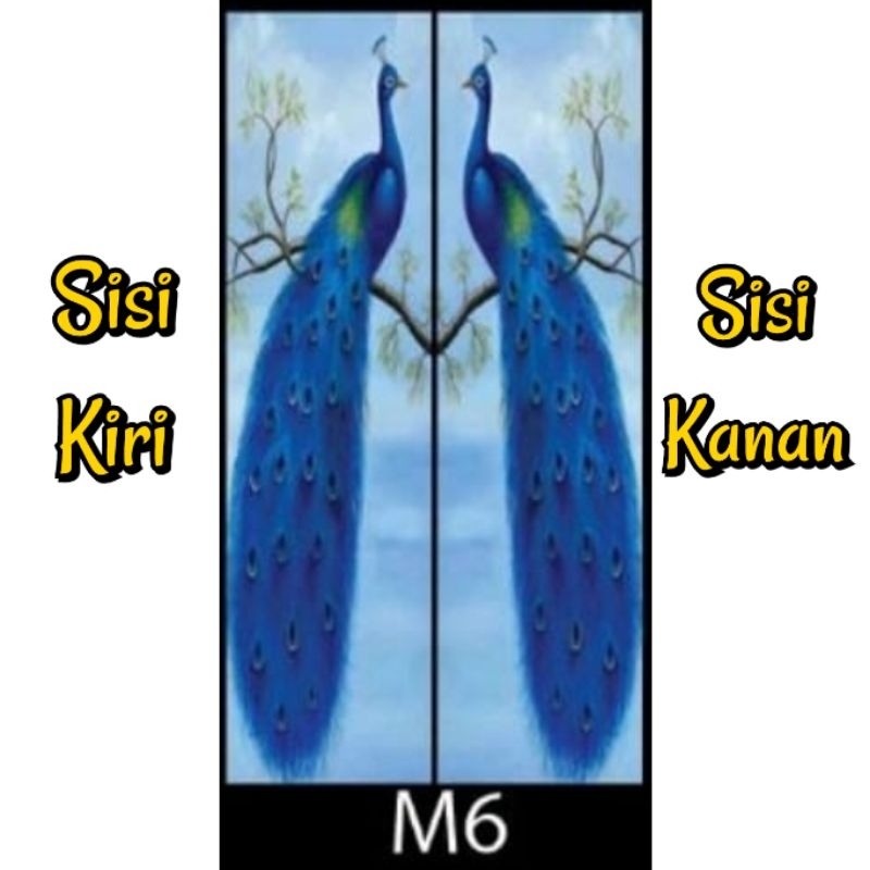 Stiker lemari plastik ukuran request customer