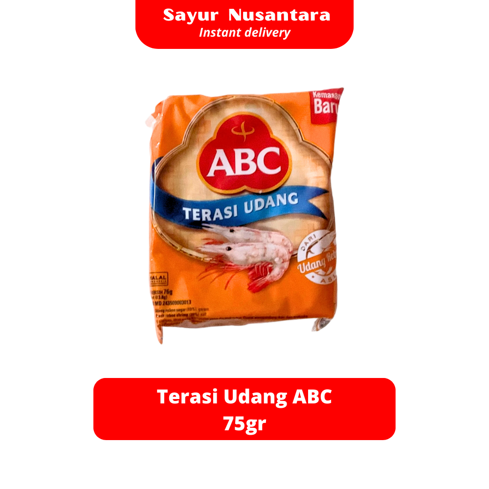

Terasi Udang Sachet ABC/pack - Sayur Nusantara