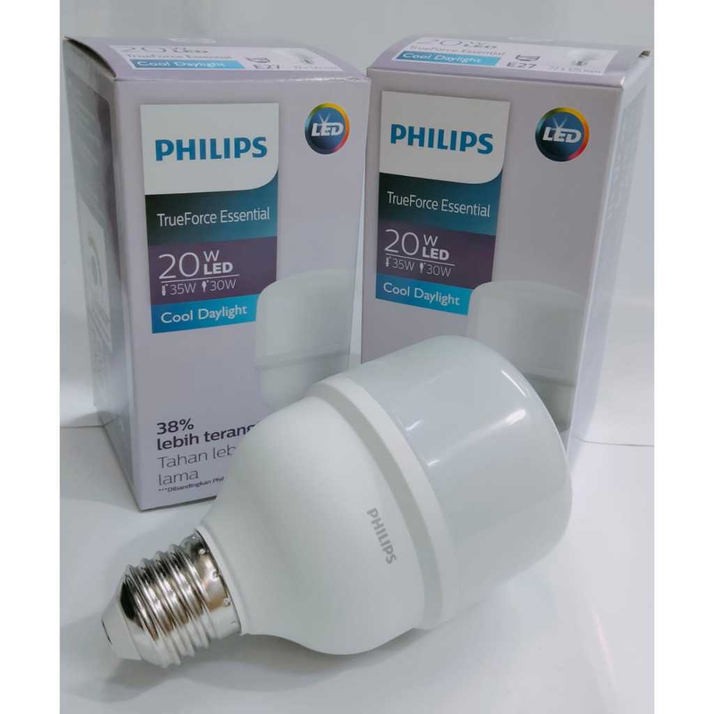 LAMPU LED 20WATT PHILIPS TRUEFORCE ESSENTIAL BOHLAM LED 20W