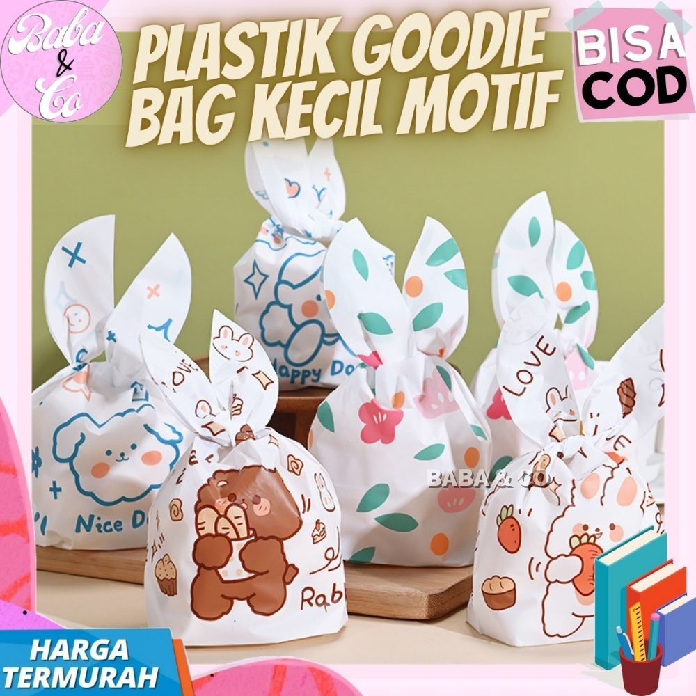 

PLASTIK GOODIE BAG KECIL KANTONG PLASTIK COOKIES KARAKTER SOUVENIR