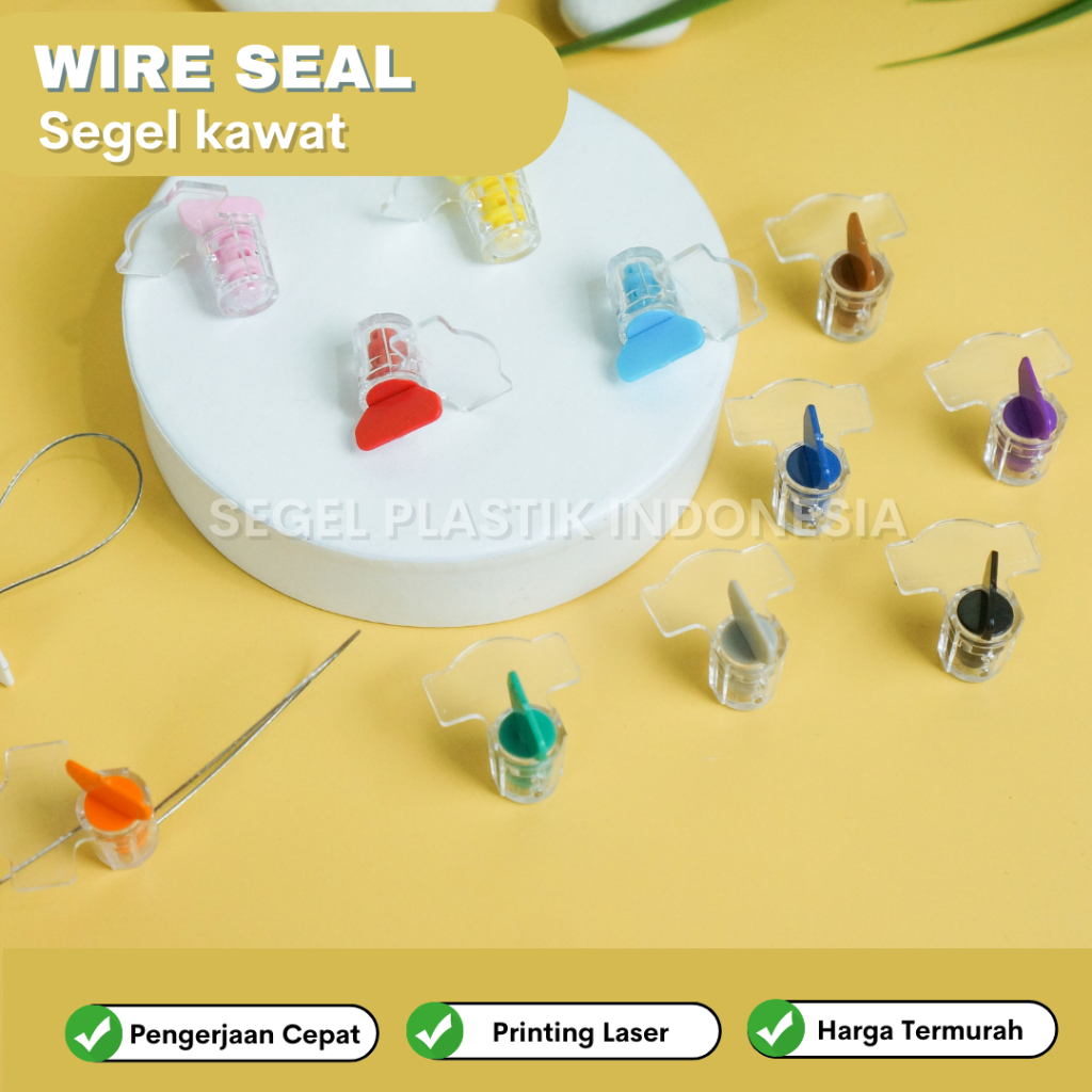 

Segel Wireseal PAM PDAM PERUMDA PLN Sekali pakai Kuat Panjang Kawat bisa di Custom Free Printing Logo dan No seri Kawat anti karat